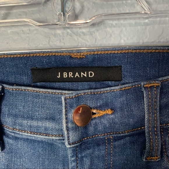 J Brand Skinny Mid Rise Released Hem Jeans - Picture 2 of 8